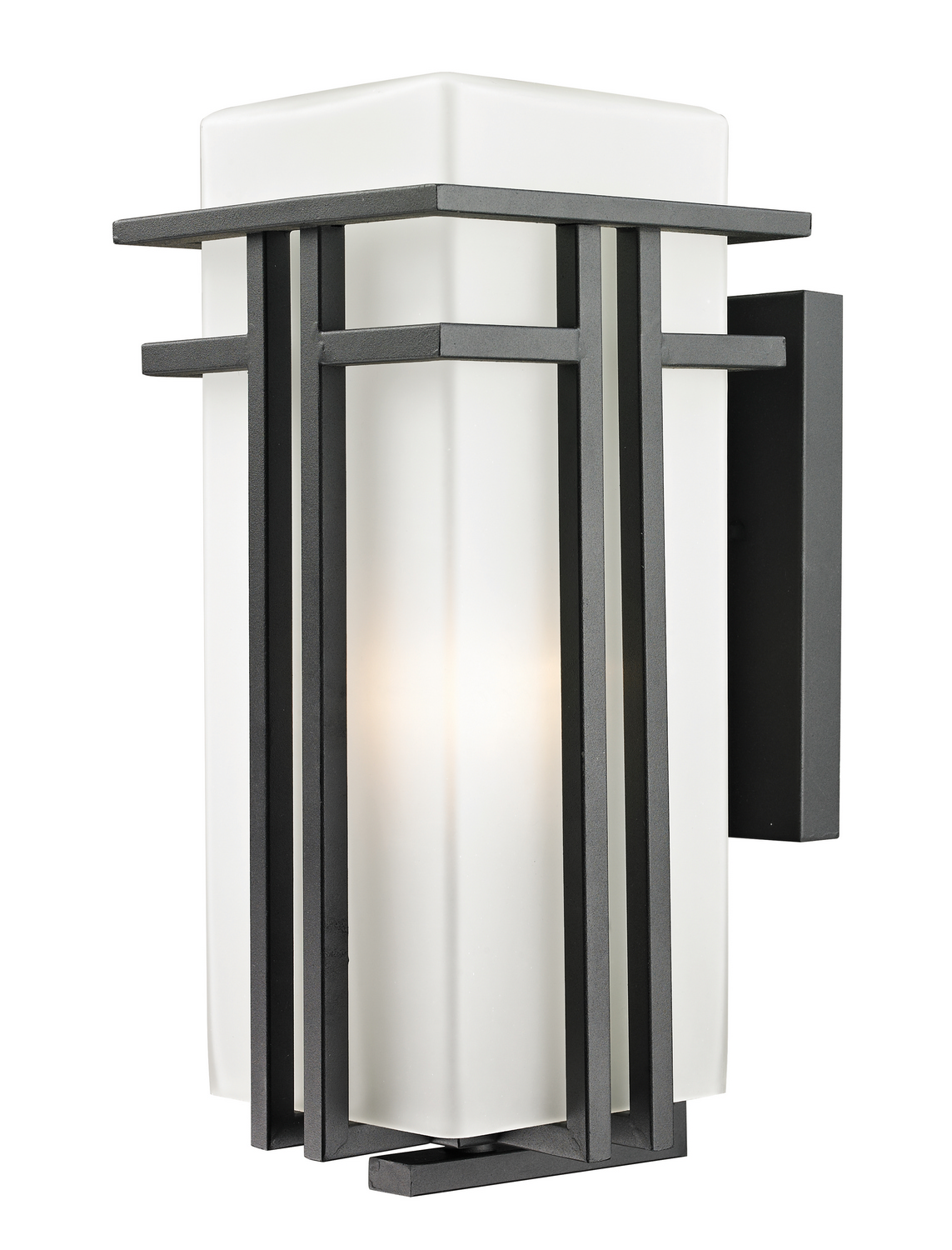 One Light Outdoor Wall Light by Z-Lite - Abbey Collection, Black Finish - 549B-BK