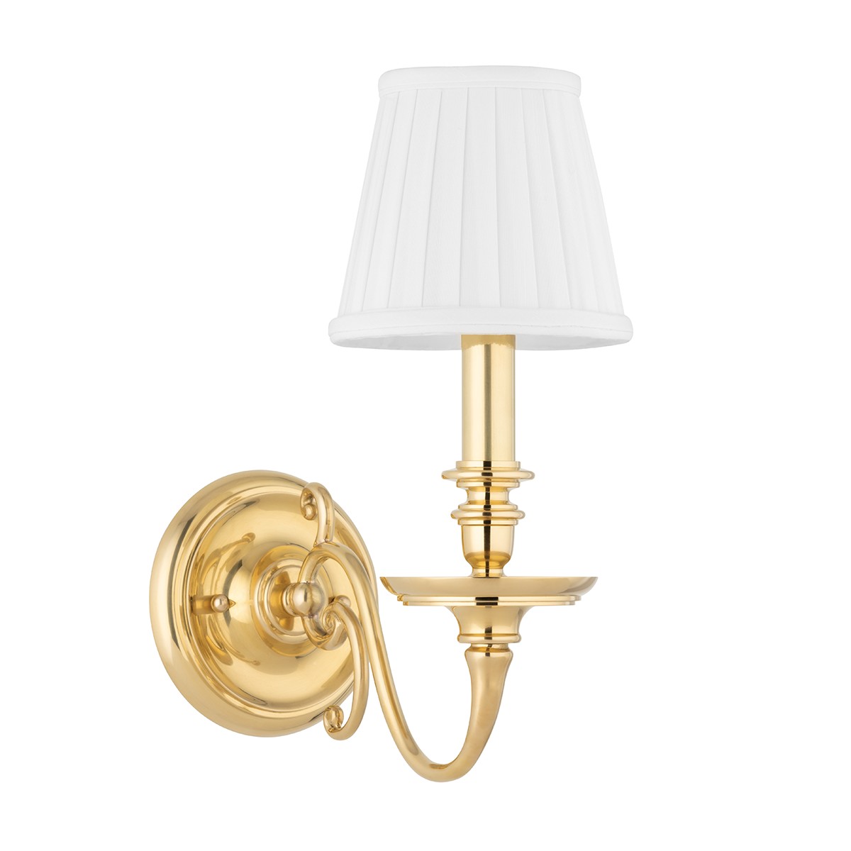 Hudson Valley Charleston One Light Wall Sconce in Aged Brass - 1741-AGB