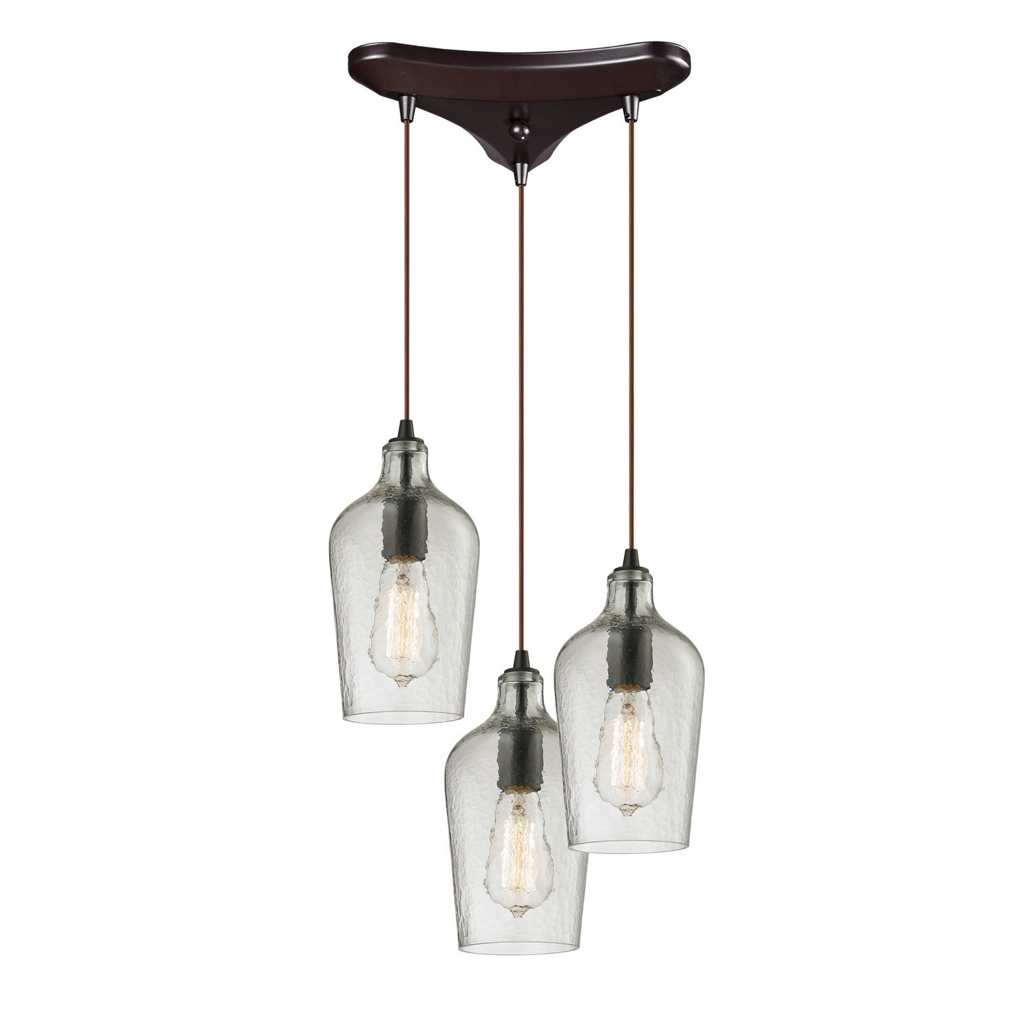 Hammered Glass 3-Li… - image