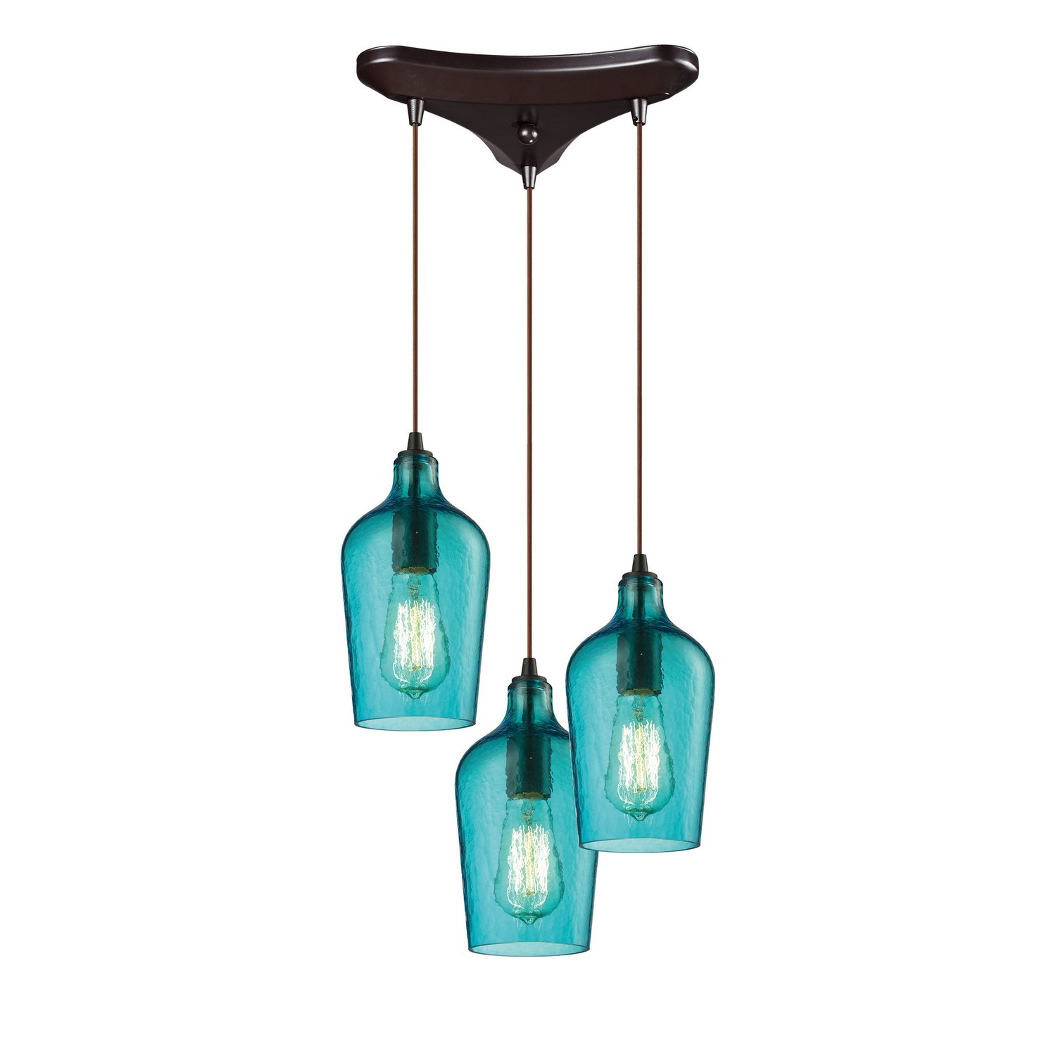 Hammered Glass 3-Li… - image