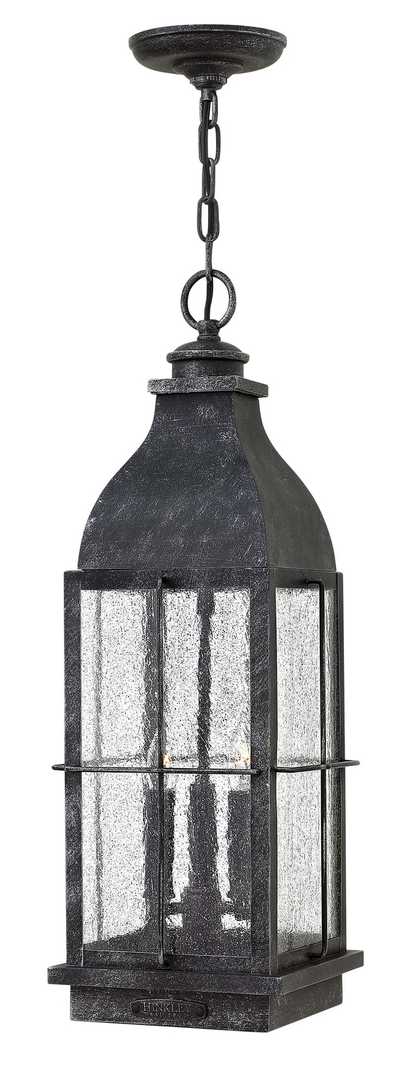 Hinkley Bingham LED Hanging Lantern in Greystone - 2042GS