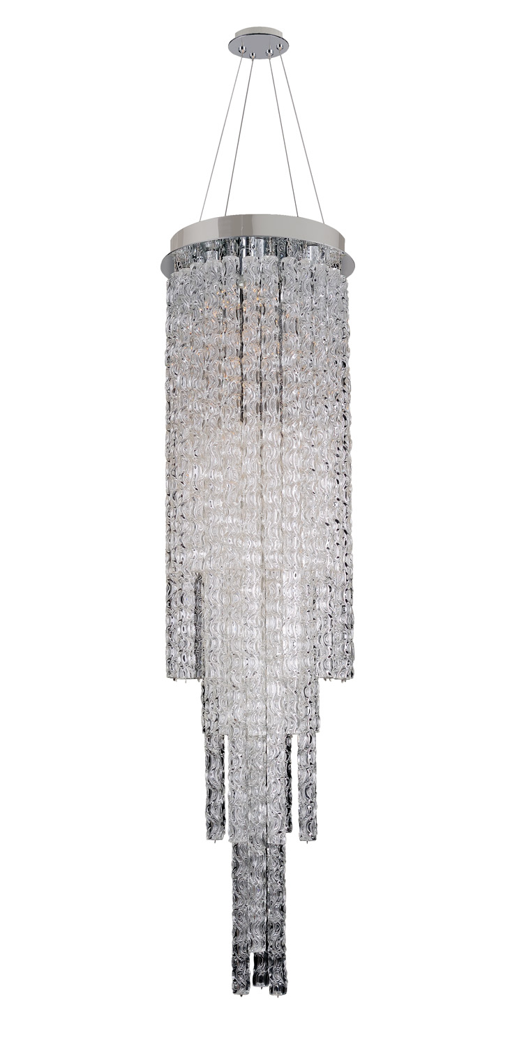 Chrome Convertible Pendant - Flush Mount from the Botticelli Collection