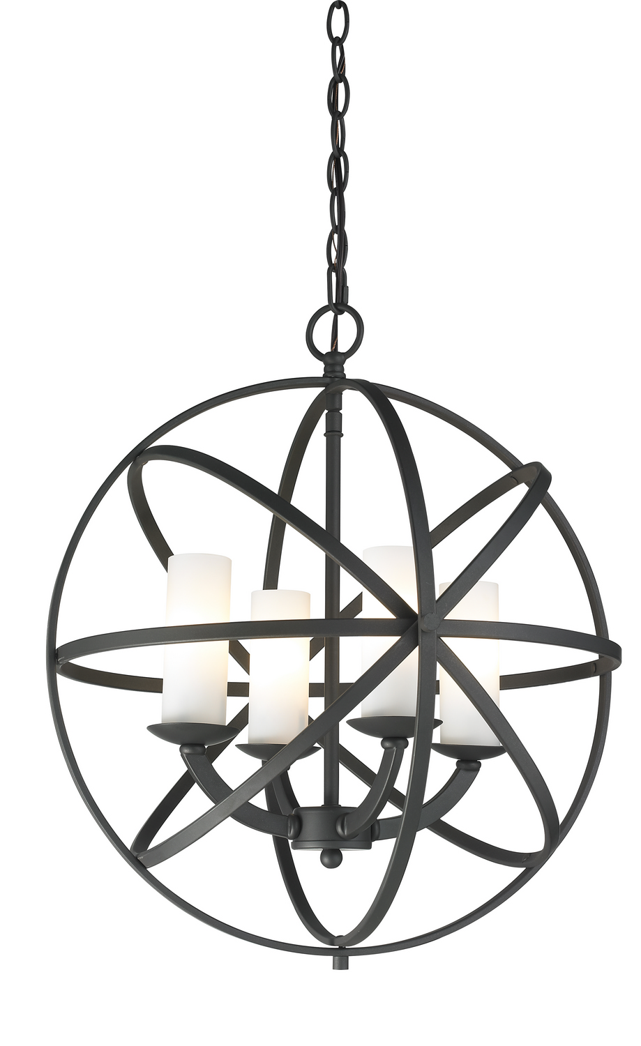 Four Light Chandelier by Z-Lite - Aranya Collection, Bronze Finish - 6017-4S-BRZ