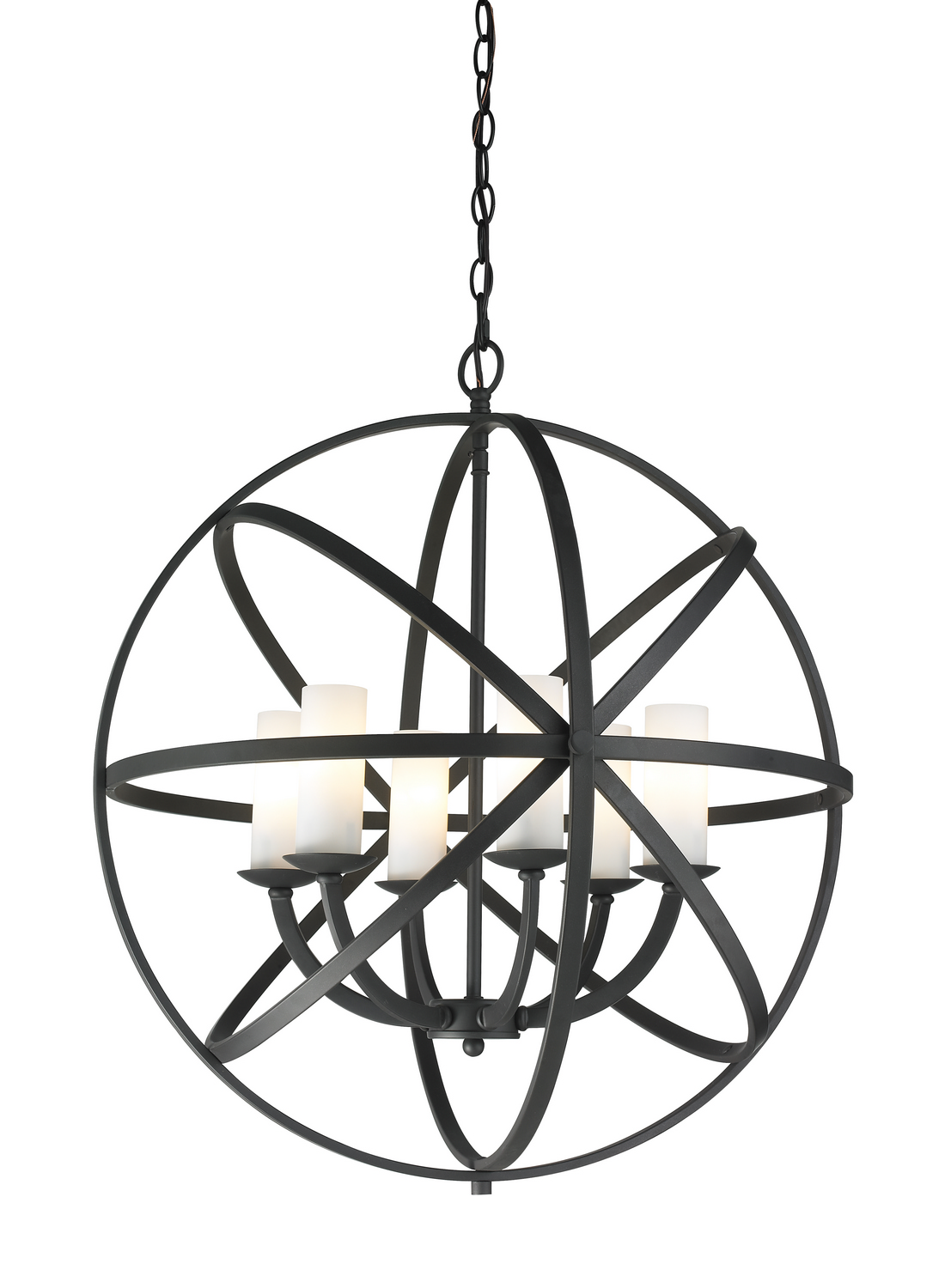 Six Light Chandelier by Z-Lite - Aranya Collection, Bronze Finish - 6017-6L-BRZ