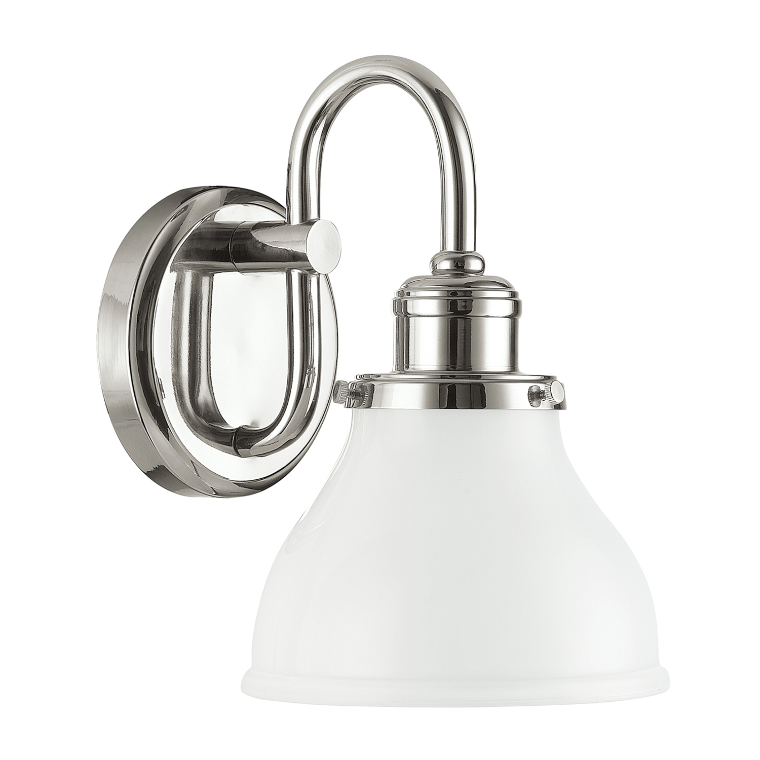 Capital Lighting Baxter One Light Wall Sconce in Polished Nickel - 8301PN-128