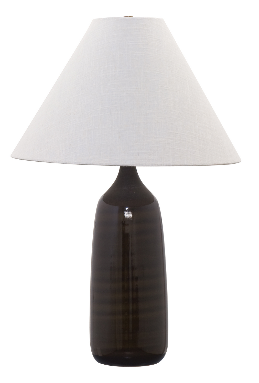 House Of Troy Scatchard 25" Stoneware Table Lamp In Brown Gloss-image