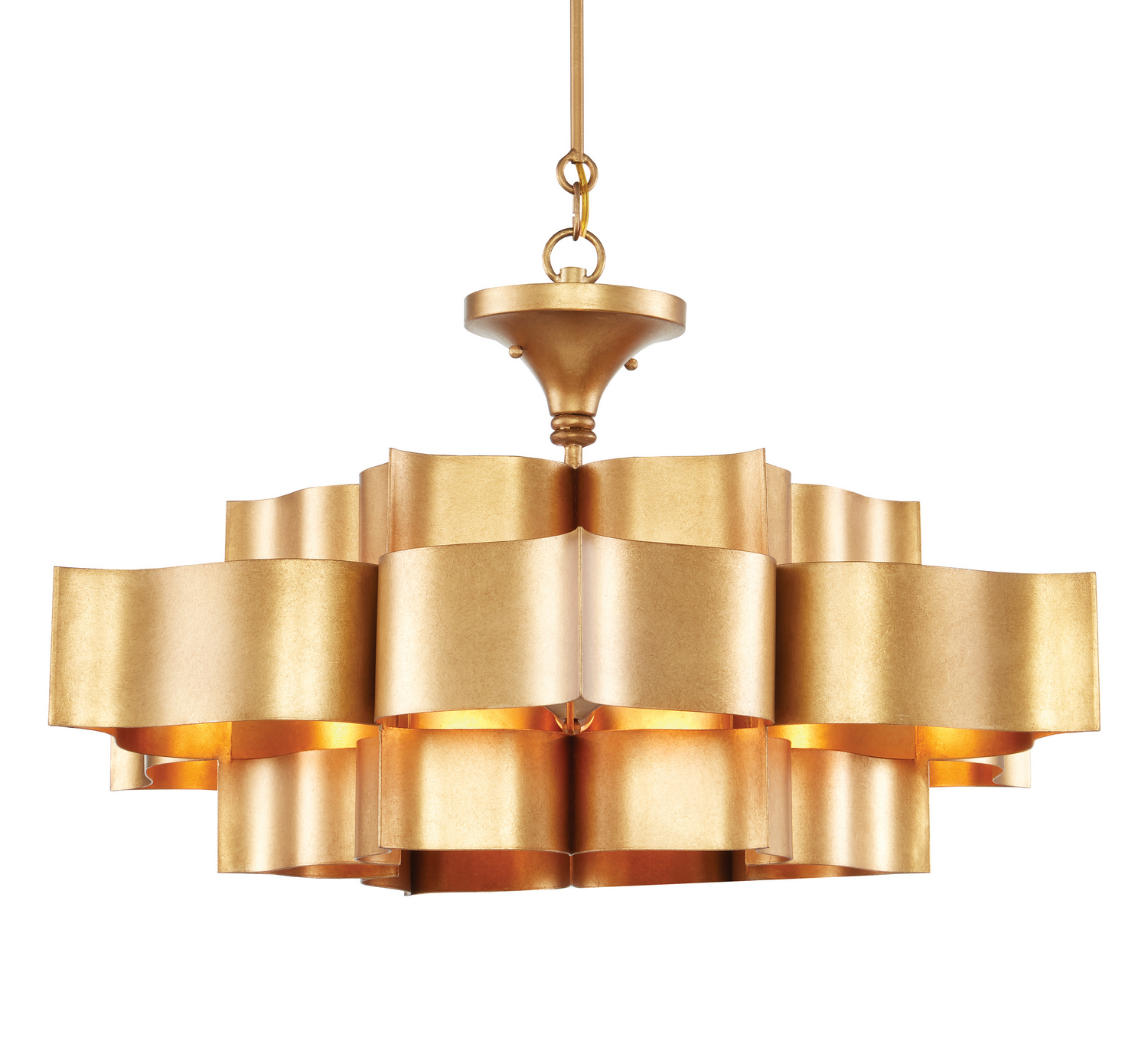 Grand Lotus Six Light Chandelier