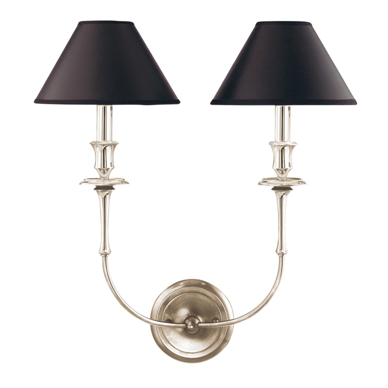 Hudson Valley Jasper Two Light Wall Sconce in Polished Nickel - 1862-PN