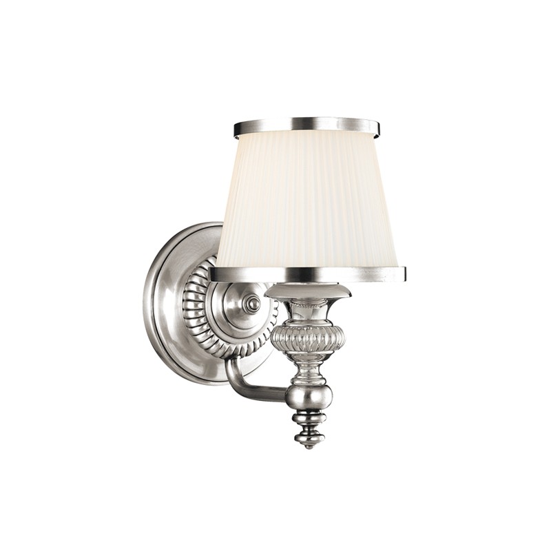Hudson Valley Milton One Light Bath Bracket in Polished Nickel - 2001-PN