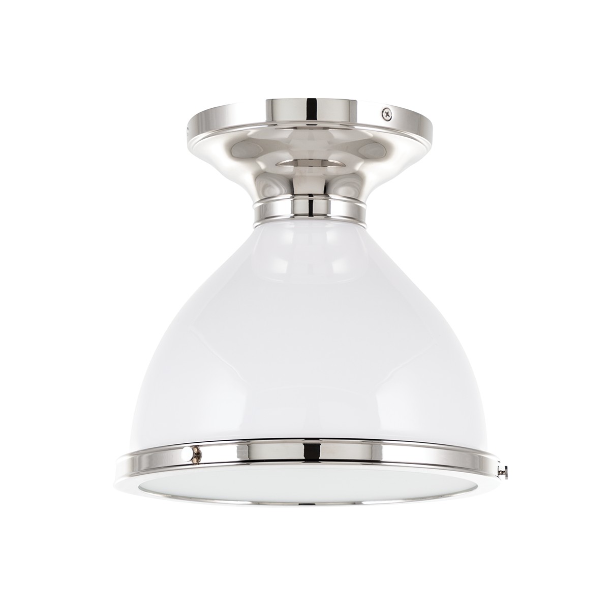 Hudson Valley Randolph One Light Semi Flush Mount in Polished Nickel - 2612-PN