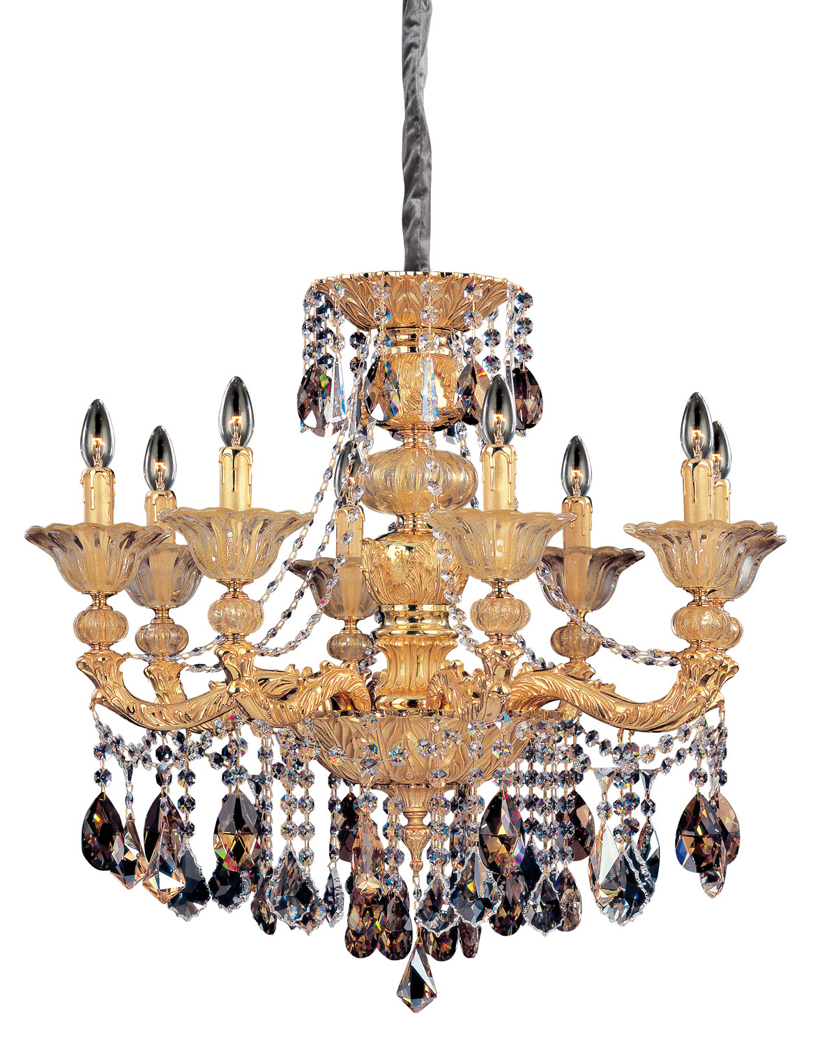 Allegri 10498-016-FR000 Mendelssohn 8 Light 31 inch Two Tone Gold - 24K Chandelier Ceiling Light