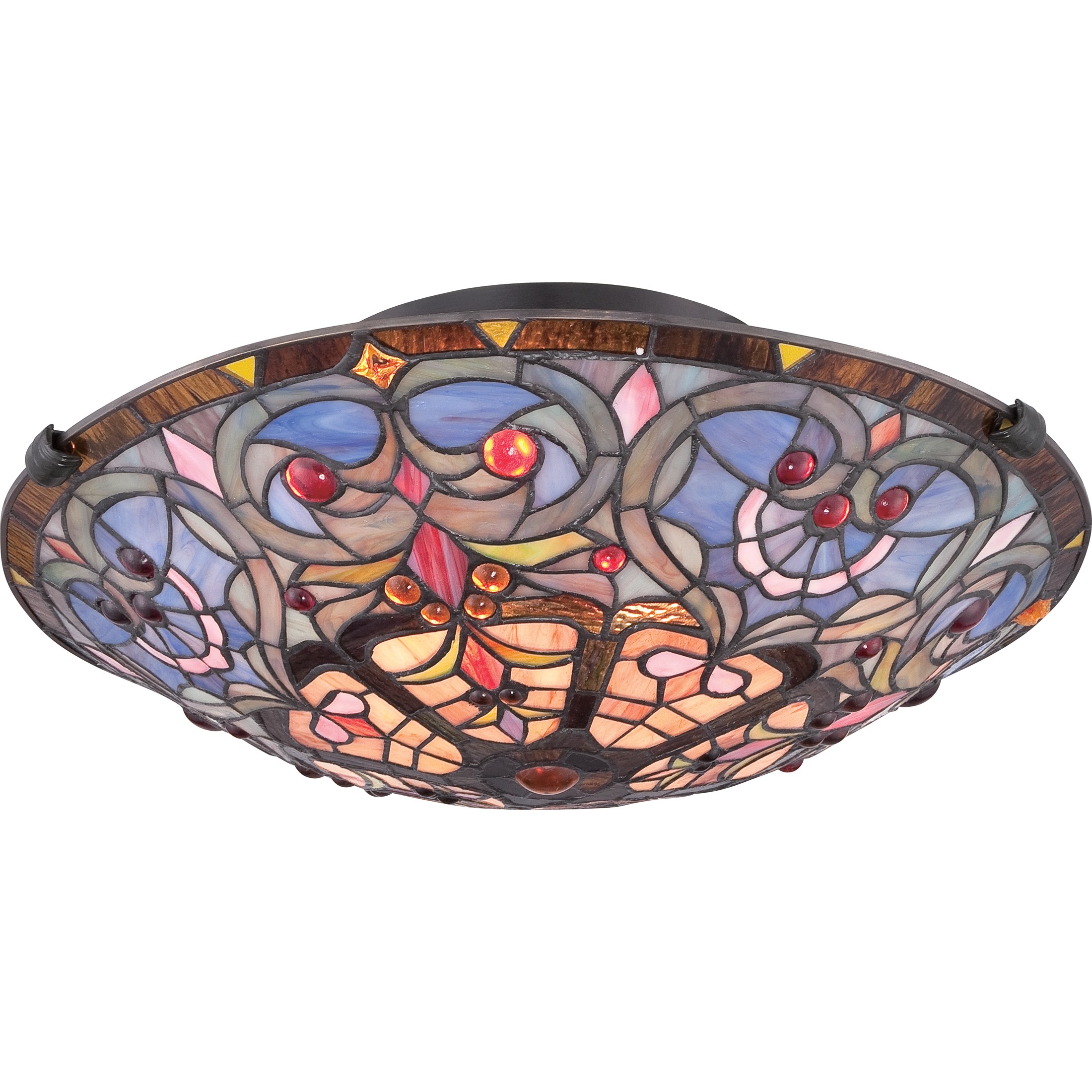 Quoizel Carroll Two Light Flush Mount in Vintage Bronze - TF1805SVB