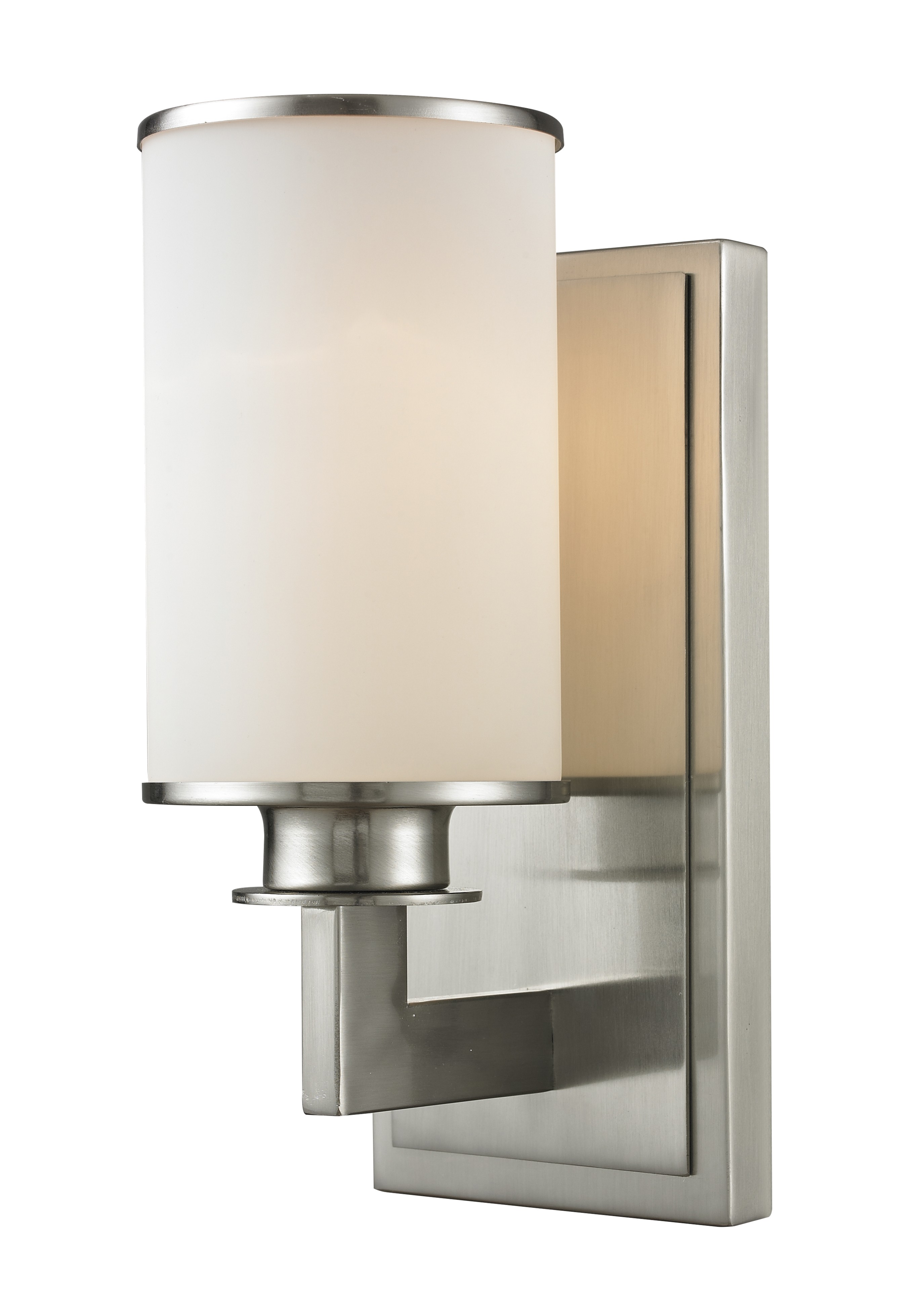 One Light Wall Sconce by Z-Lite - Savannah Collection, Brushed Nickel Finish - 412-1S