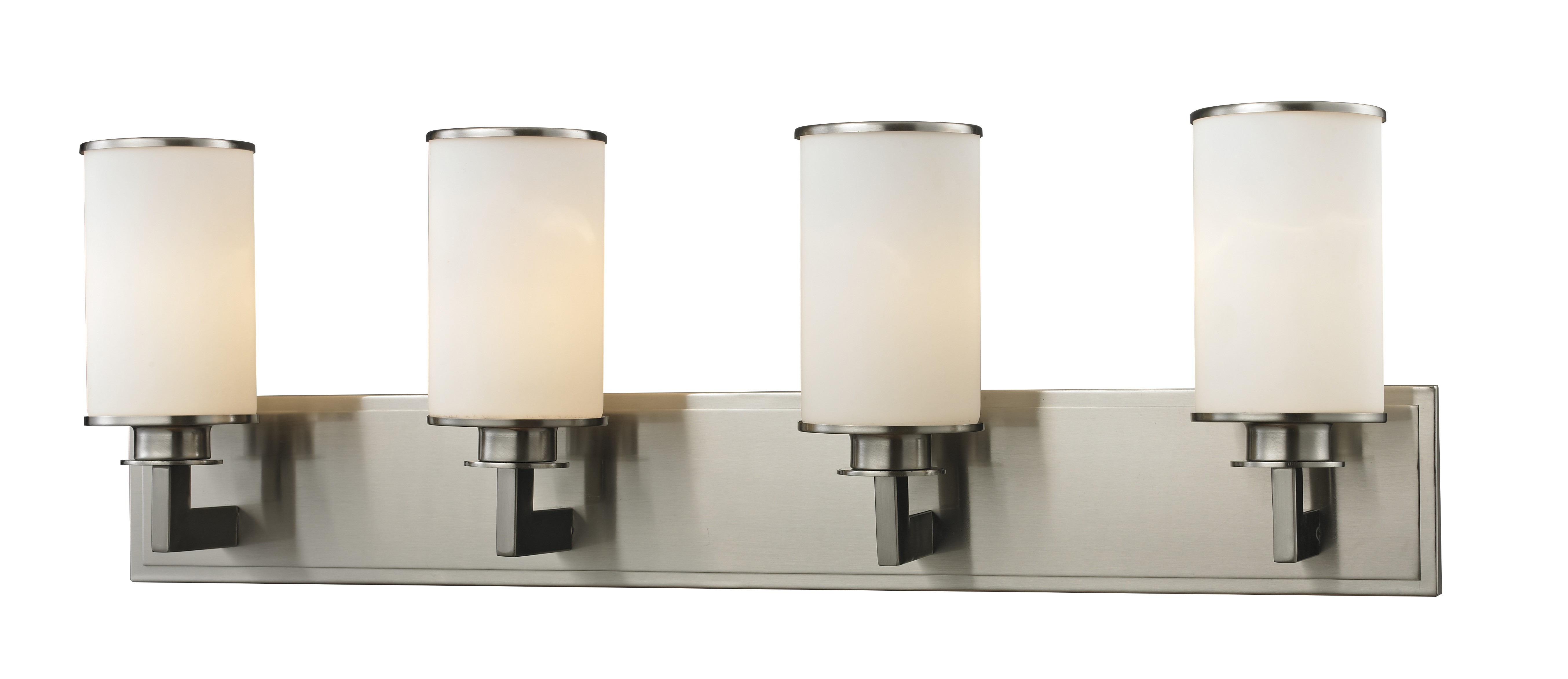 Four Light Vanity by Z-Lite - Savannah Collection, Brushed Nickel Finish - 412-4V