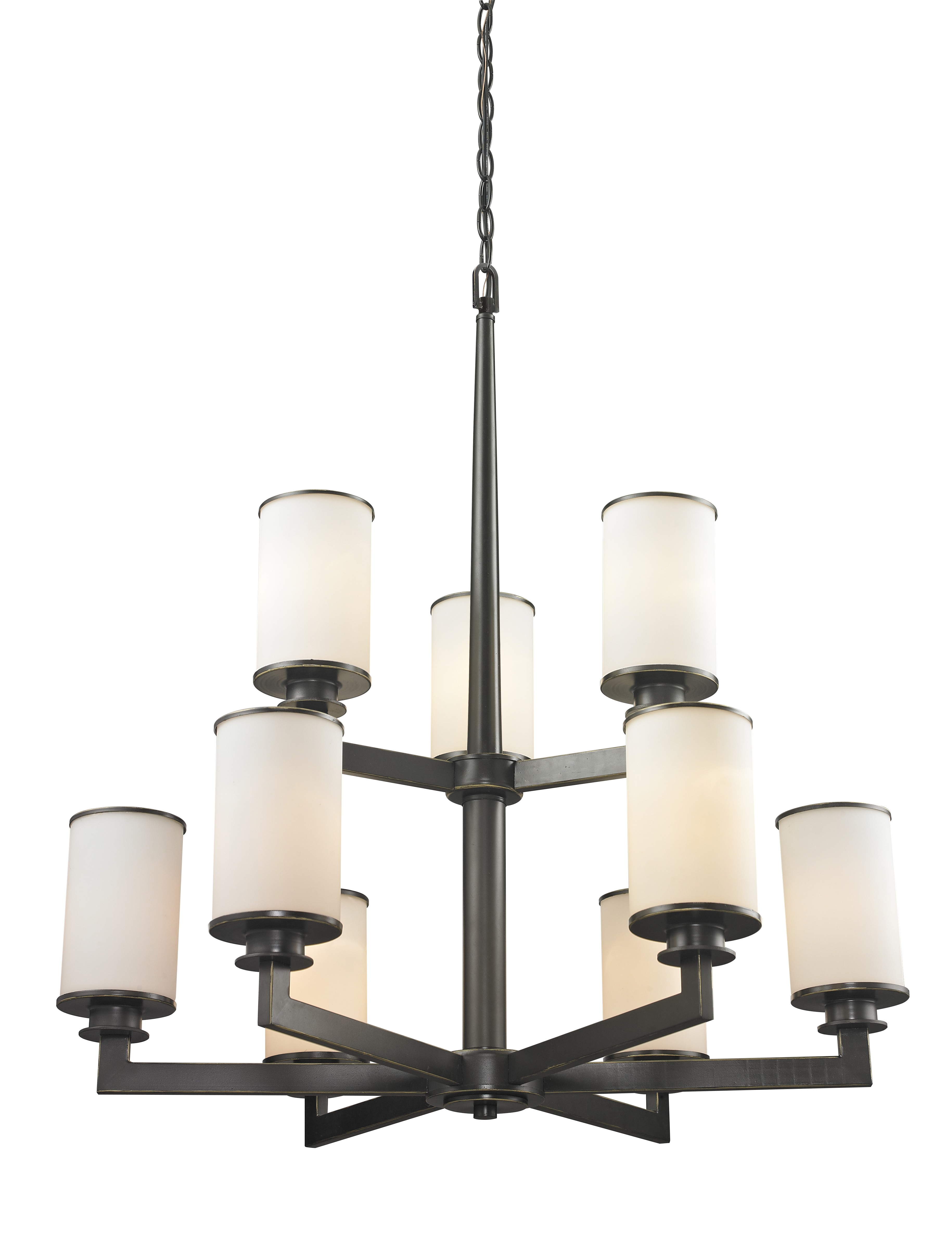 Nine Light Chandelier by Z-Lite - Savannah Collection, Olde Bronze Finish - 413-9