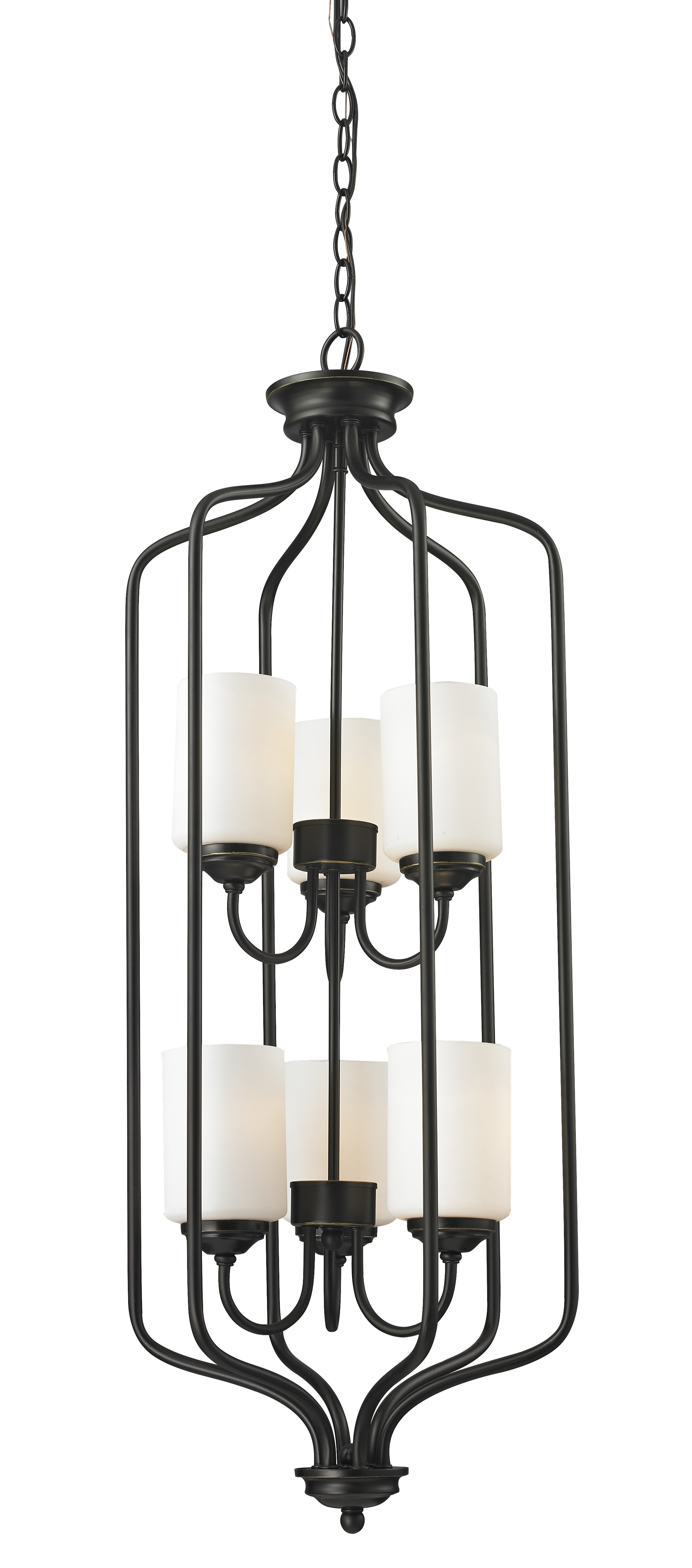 Six Light Chandelier by Z-Lite - Cardinal Collection, Olde Bronze Finish - 414-40