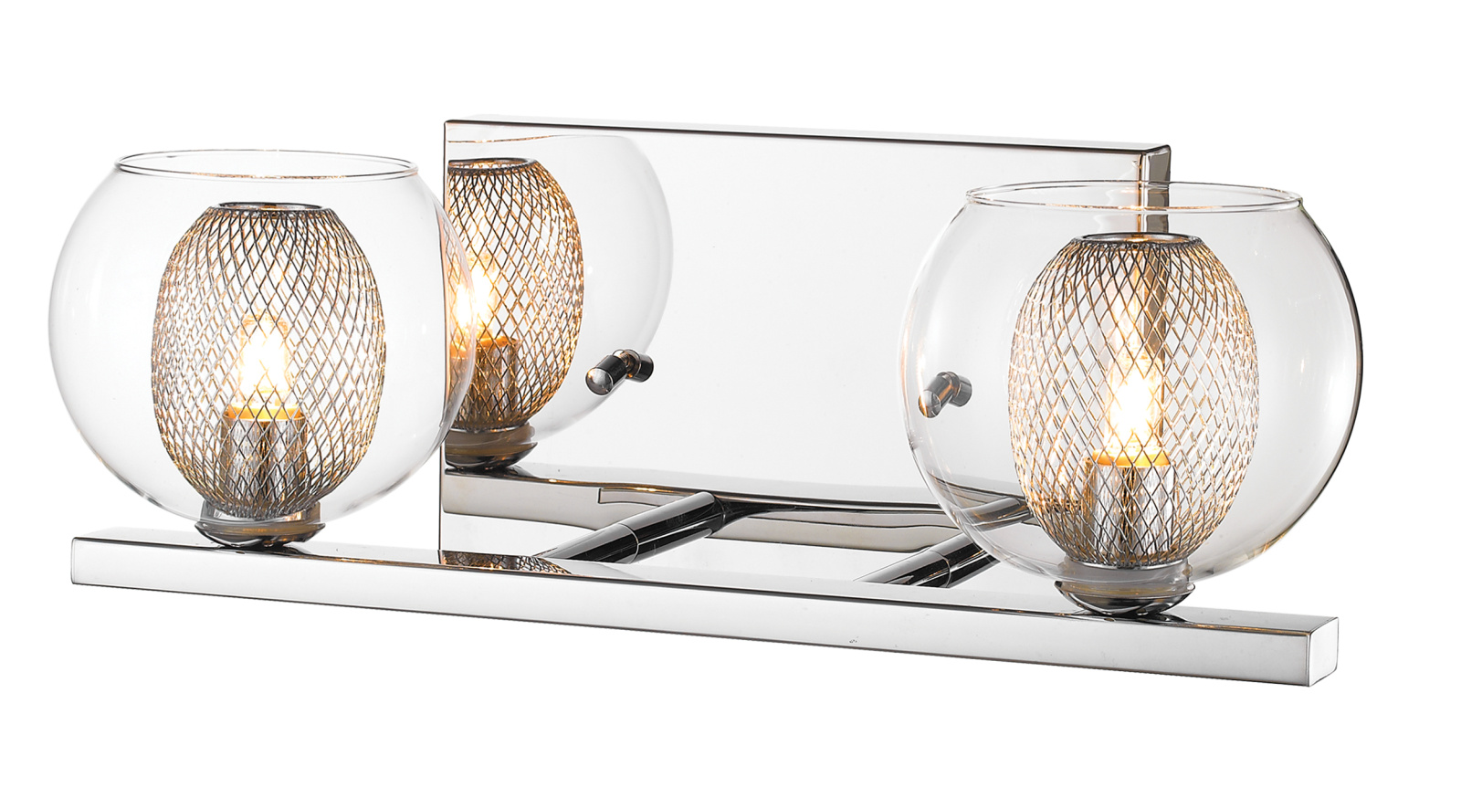 Two Light Vanity by Z-Lite - Auge Collection, Chrome Finish - 905-2V