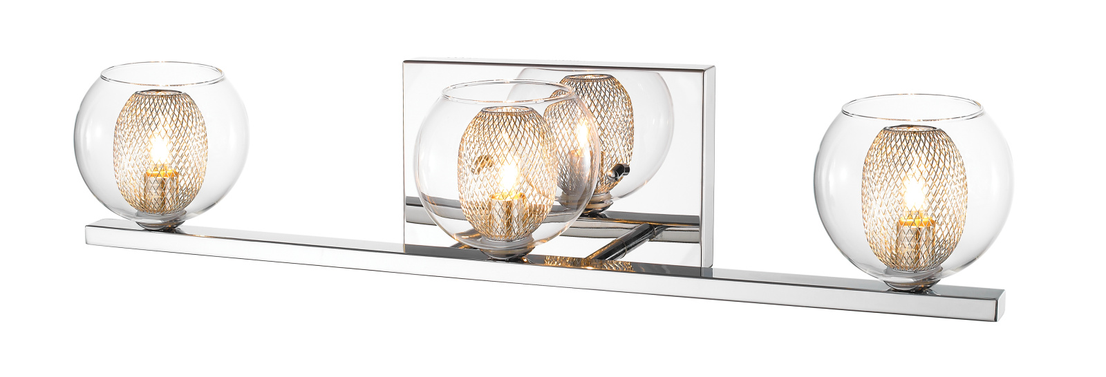 Three Light Vanity by Z-Lite - Auge Collection, Chrome Finish - 905-3V