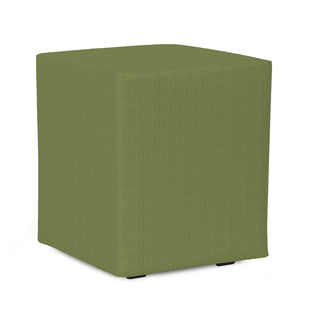 Howard Elliott Patio Collection Ottoman in Seascape Moss - Q128-299