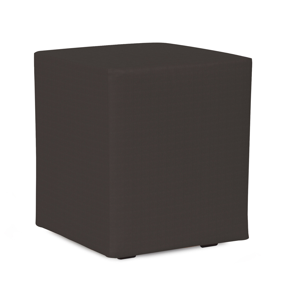 Howard Elliott Patio Collection Ottoman in Seascape Charcoal - Q128-460