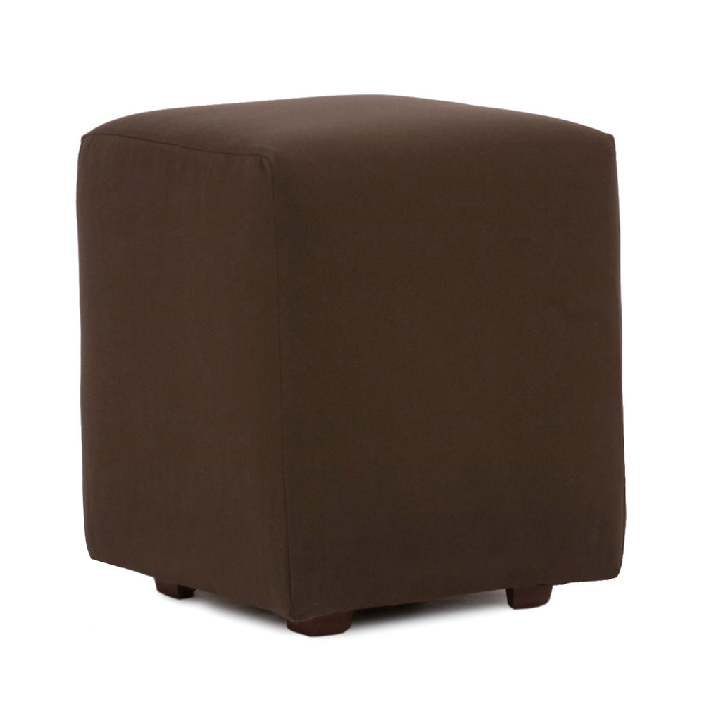 Howard Elliott Patio Collection Ottoman in Seascape Chocolate - Q128-462