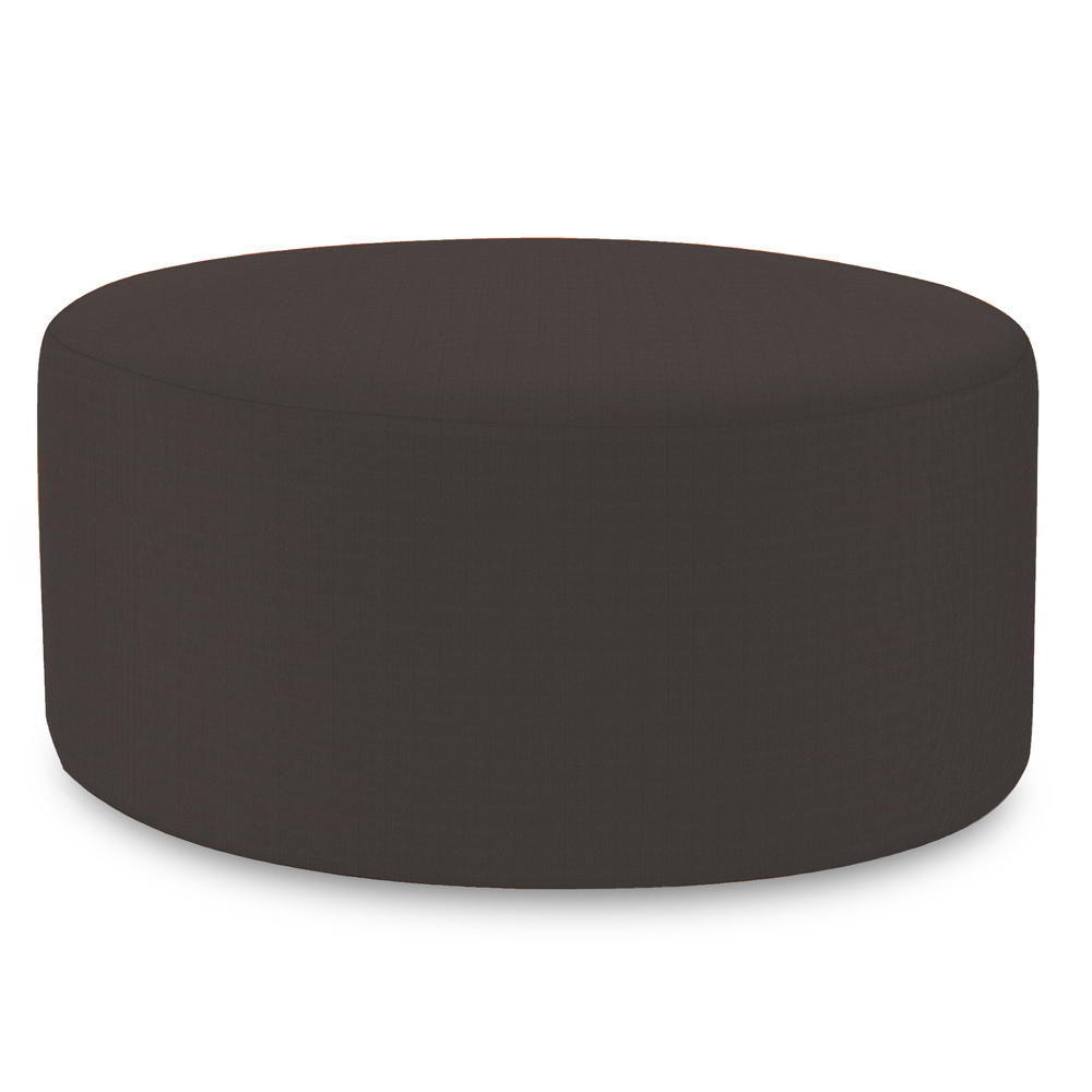 Howard Elliott Patio Collection Ottoman in Seascape Charcoal - Q132-460