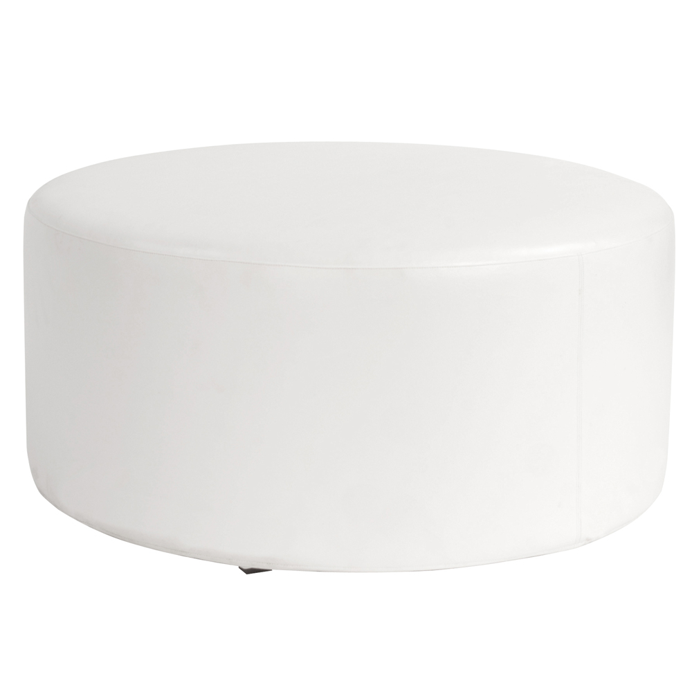 Howard Elliott Patio Collection Ottoman in Atlantis White - Q132-944