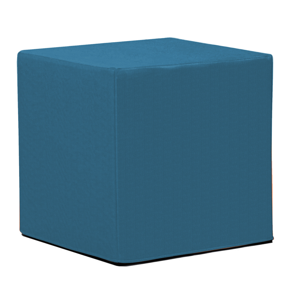 Howard Elliott Patio Collection Ottoman in Seascape Turquoise - Q850-298