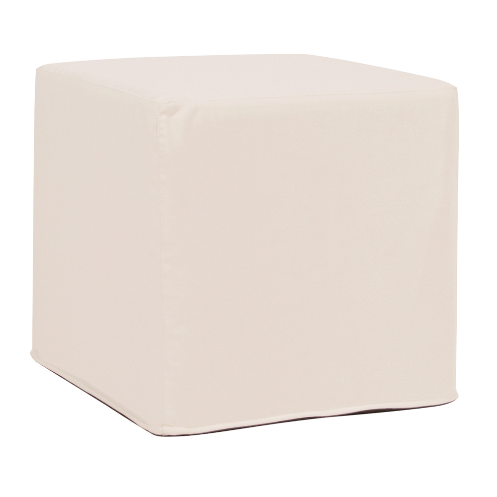 Howard Elliott Patio Collection Ottoman in Seascape Sand - Q850-463