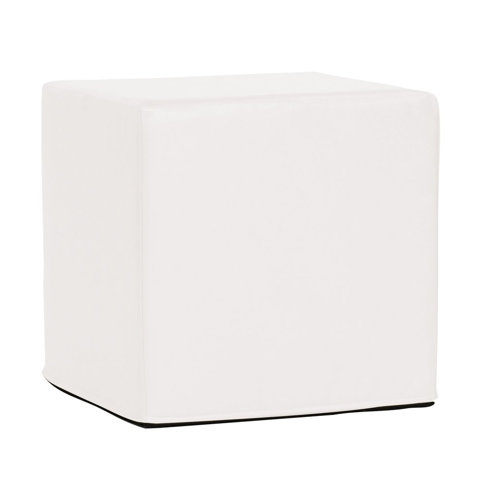Howard Elliott Patio Collection Ottoman in Atlantis Black - Q850-944