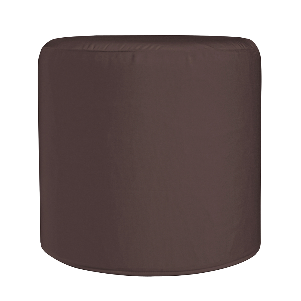 Howard Elliott Patio Collection Ottoman in Seascape Chocolate - Q851-462