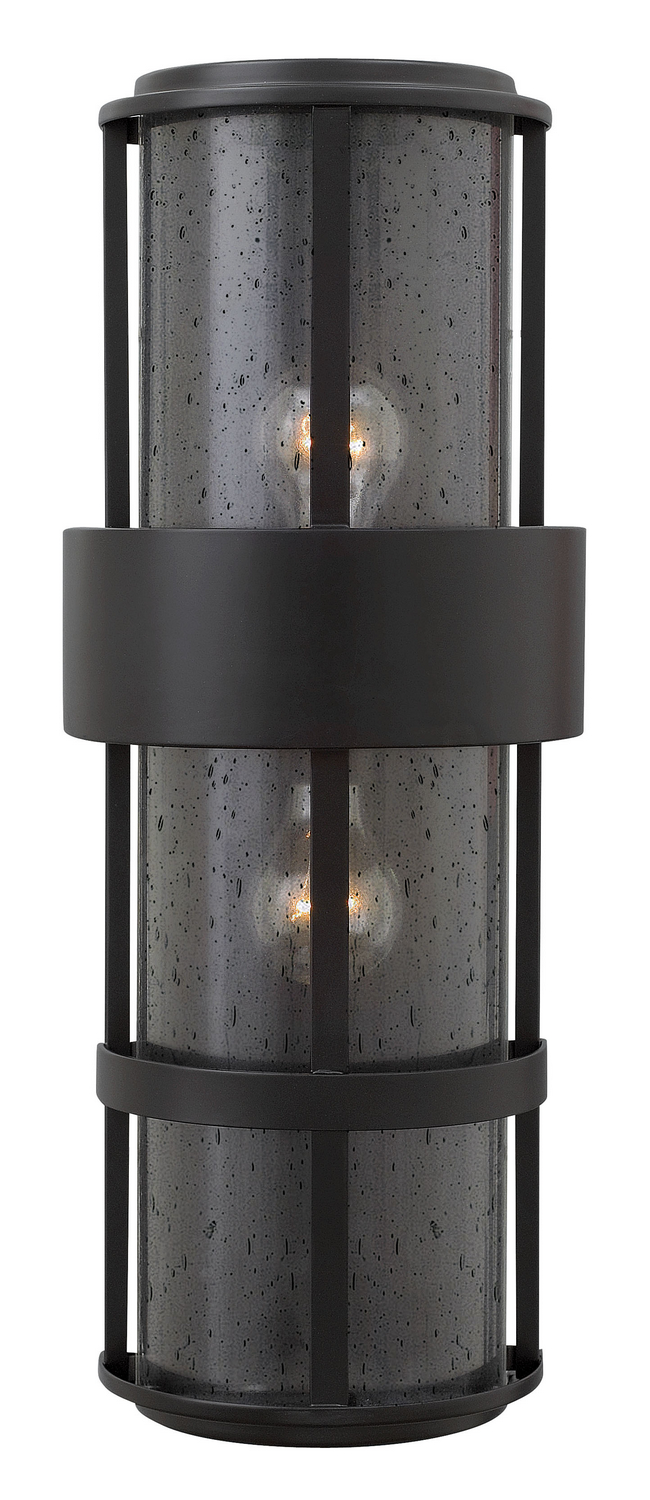 Hinkley Saturn LED Wall Mount in Satin Black - 1909SK