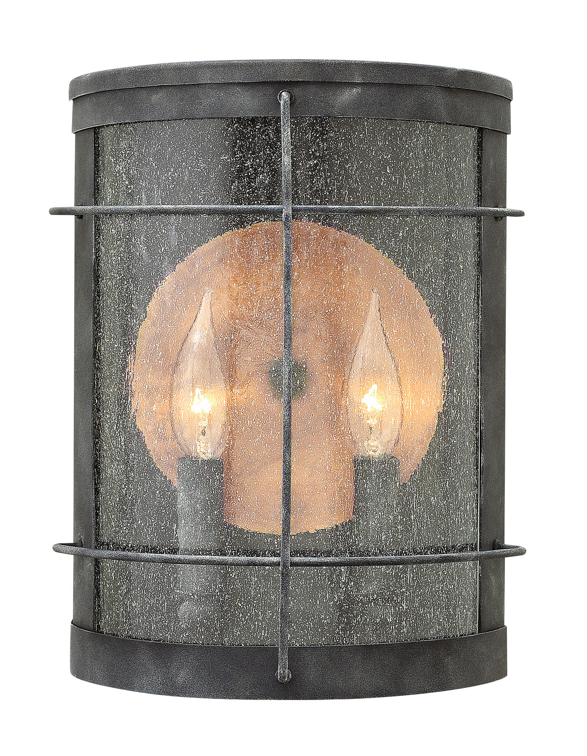 Hinkley Newport LED Wall Mount in Aged Zinc - 2624DZ