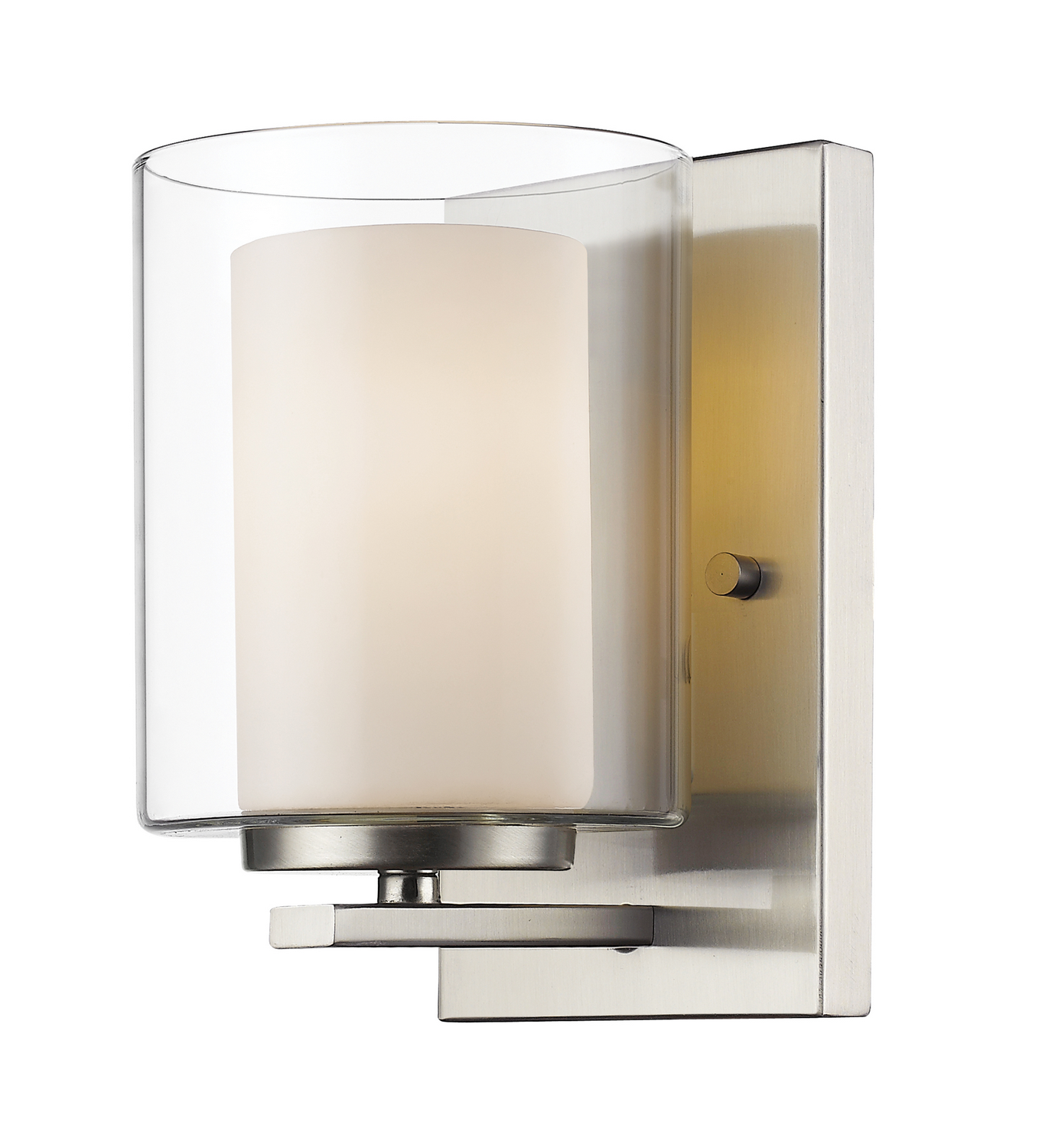 One Light Wall Sconce by Z-Lite - Willow Collection, Brushed Nickel Finish - 426-1S-BN