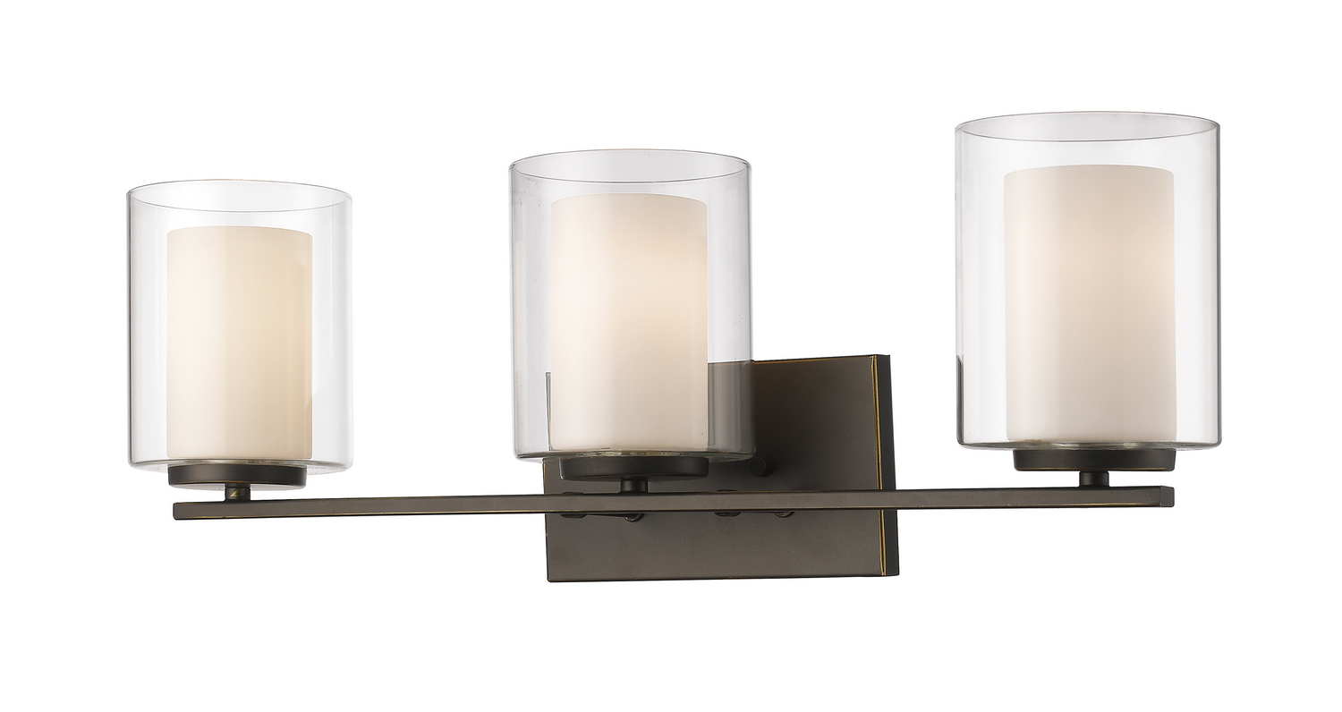 Three Light Vanity by Z-Lite - Willow Collection, Olde Bronze Finish - 426-3V-OB