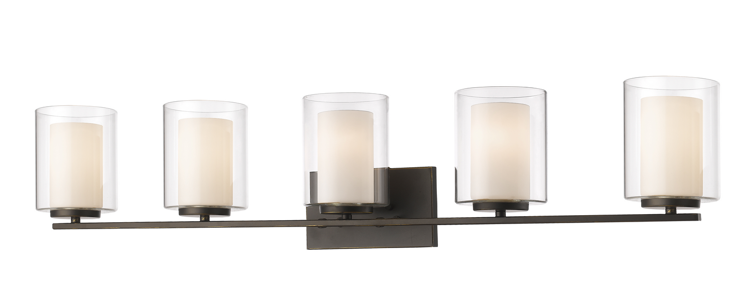 Five Light Vanity by Z-Lite - Willow Collection, Olde Bronze Finish - 426-5V-OB