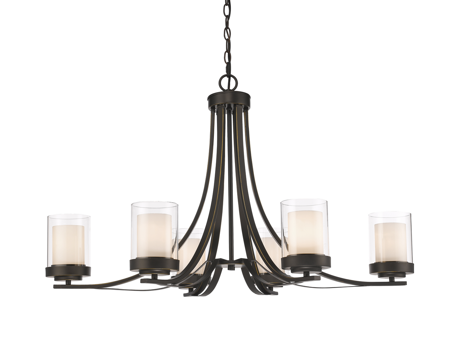 Six Light Chandelier by Z-Lite - Willow Collection, Olde Bronze Finish - 426-6-OB