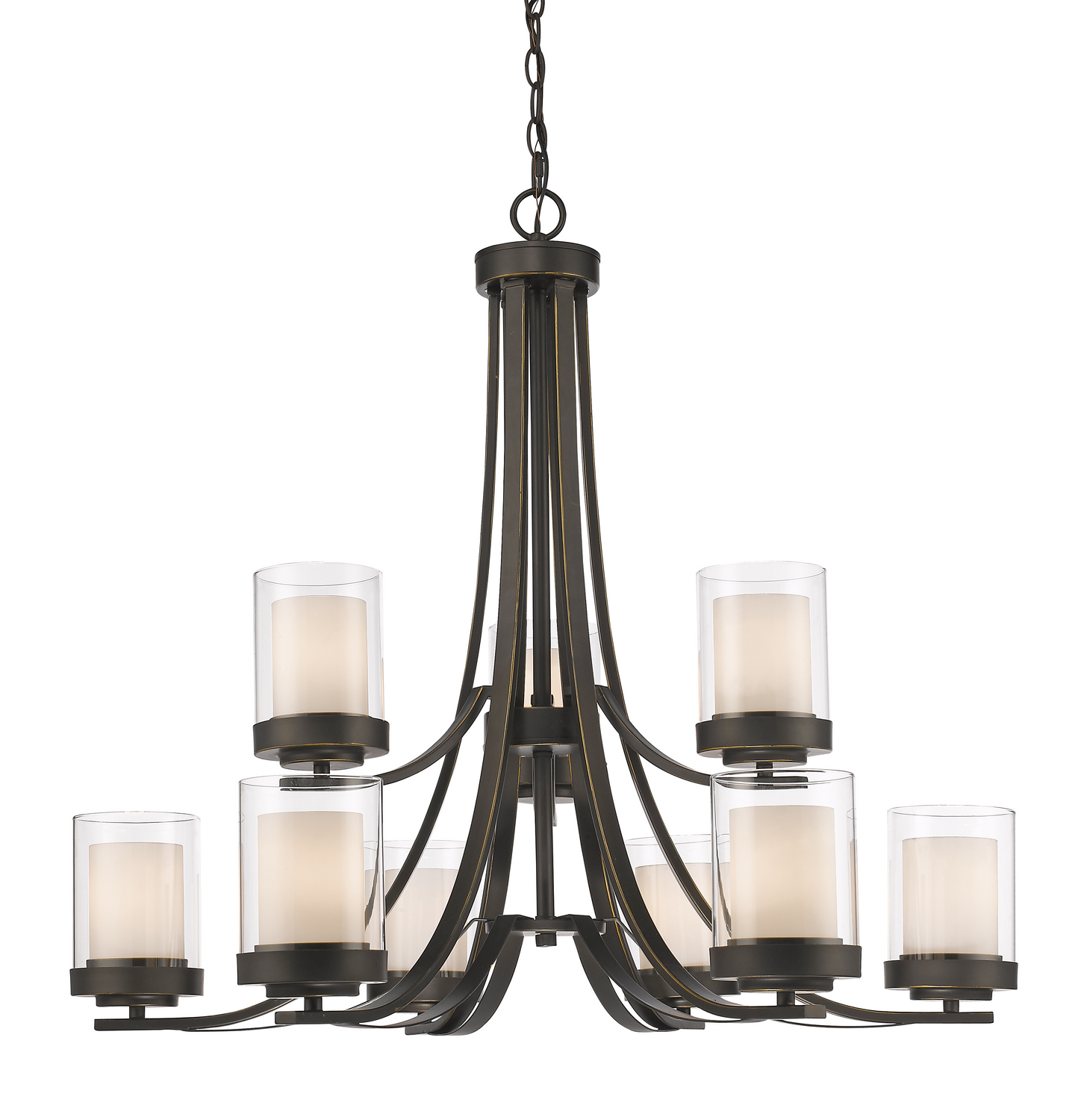 Nine Light Chandelier by Z-Lite - Willow Collection, Olde Bronze Finish - 426-9-OB