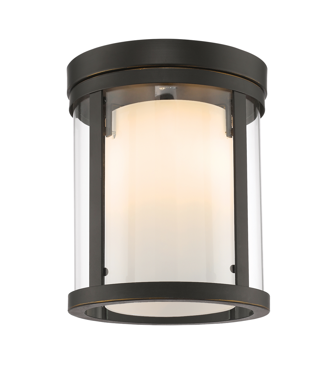 Three Light Flush Mount by Z-Lite - Willow Collection, Olde Bronze Finish - 426F-OB