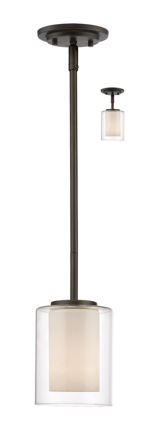 One Light Pendant by Z-Lite - Willow Collection, Olde Bronze Finish - 426MP-OB