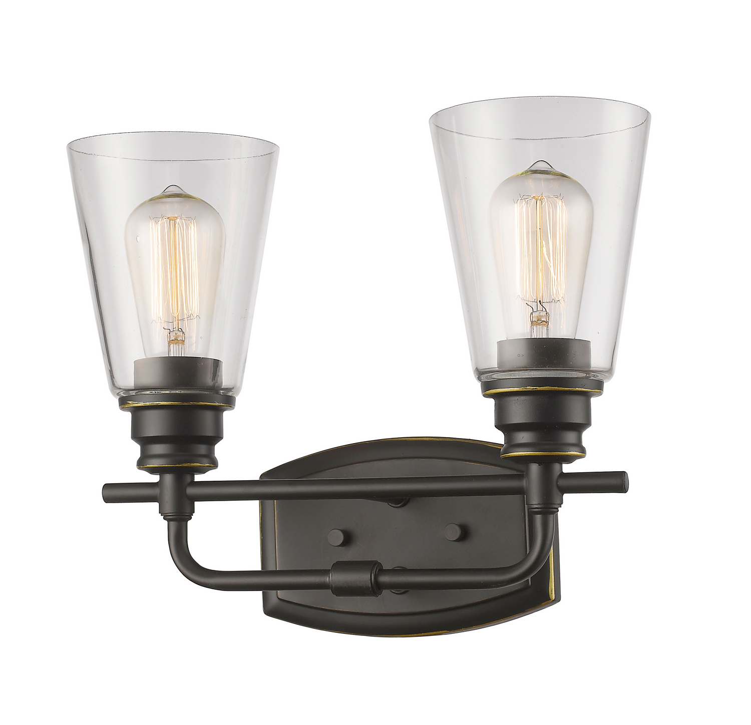 Two Light Vanity by Z-Lite - Annora Collection, Olde Bronze Finish - 428-2V-OB