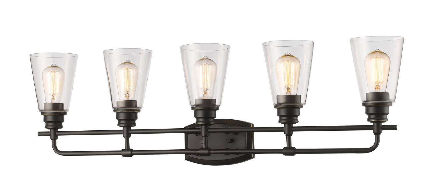 Five Light Vanity by Z-Lite - Annora Collection, Olde Bronze Finish - 428-5V-OB