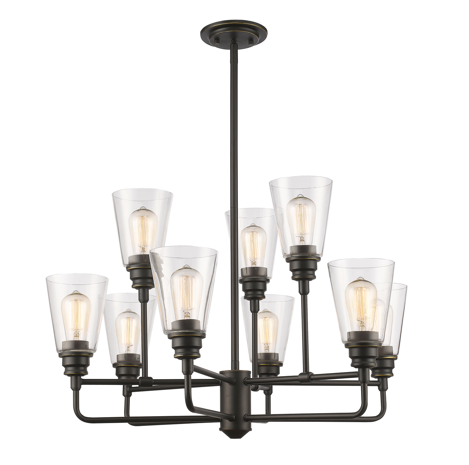Nine Light Chandelier by Z-Lite - Annora Collection, Olde Bronze Finish - 428-9-OB