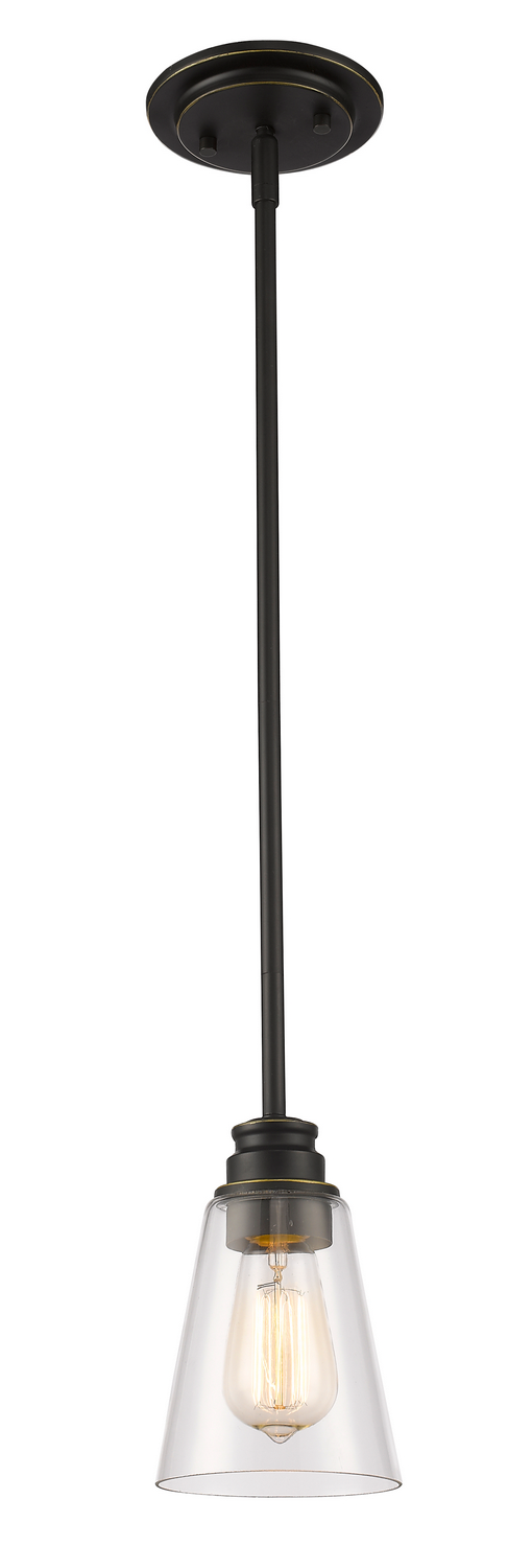 One Light Pendant by Z-Lite - Annora Collection, Olde Bronze Finish - 428MP-OB
