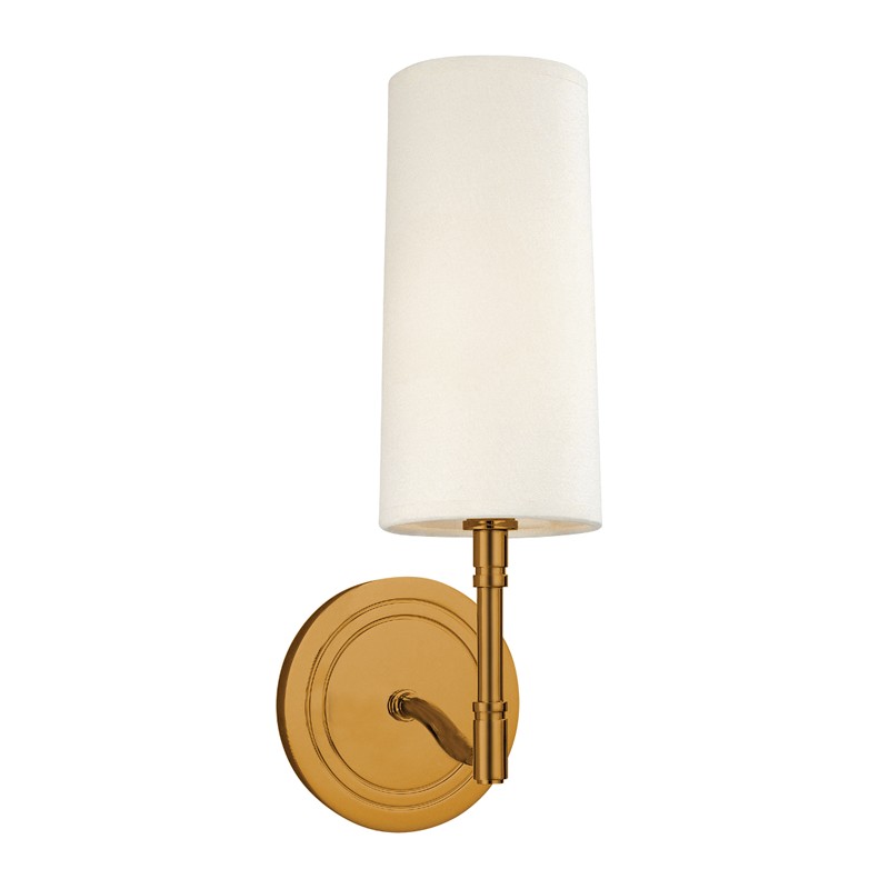 Hudson Valley Dillon One Light Wall Sconce in Aged Brass - 361-AGB