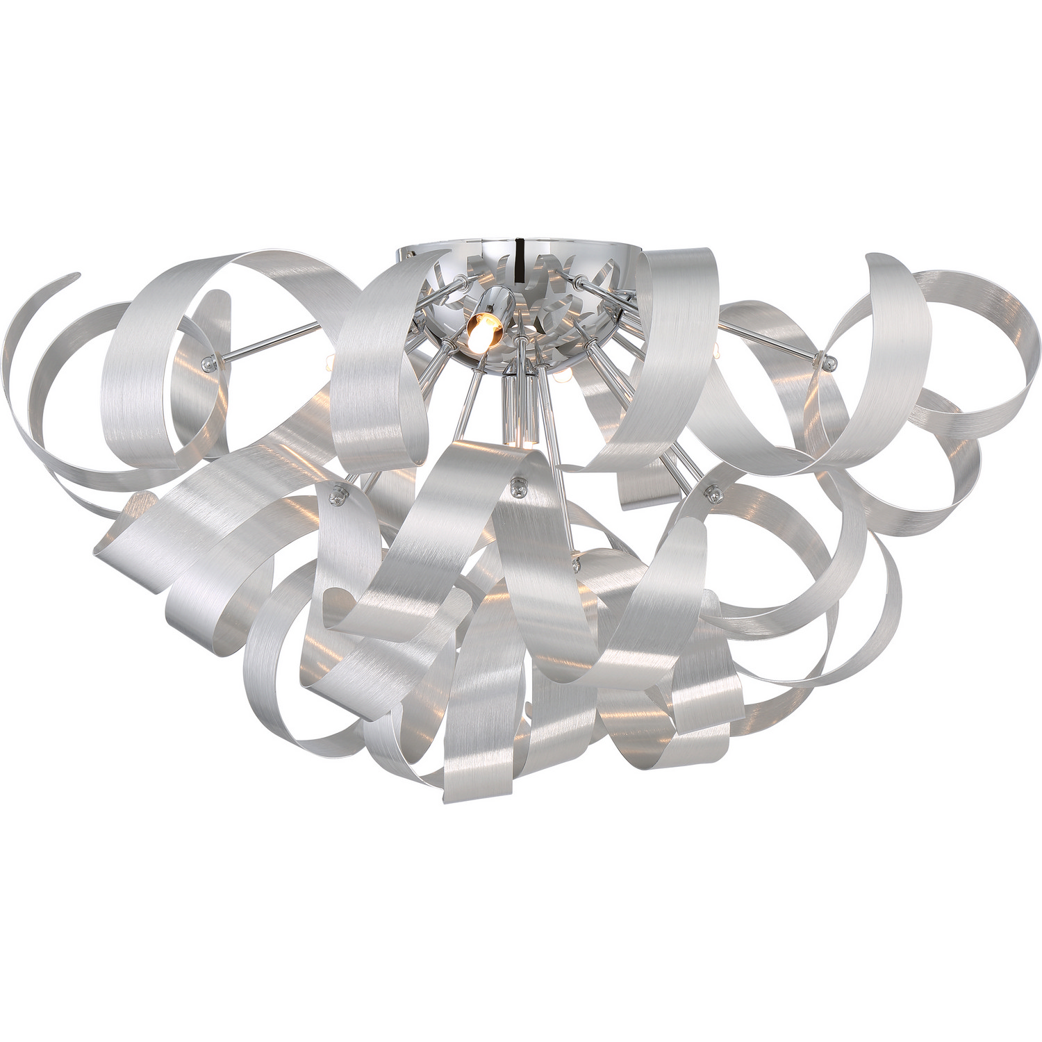 Quoizel Ribbons Five Light Flush Mount in Millenia - RBN1622MN