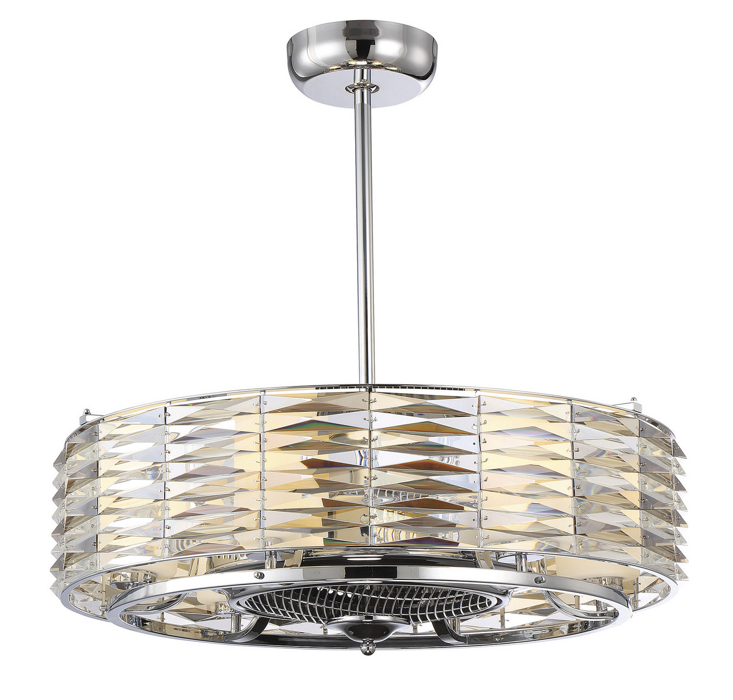 Savoy House Taurus Six Light Fan D'lier in Polished Chrome - 30-333-FD-11