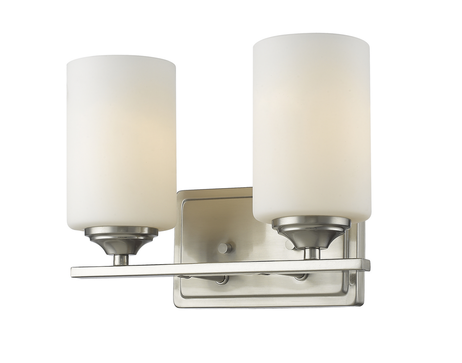 Two Light Vanity by Z-Lite - Bordeaux Collection, Brushed Nickel Finish - 435-2V-BN