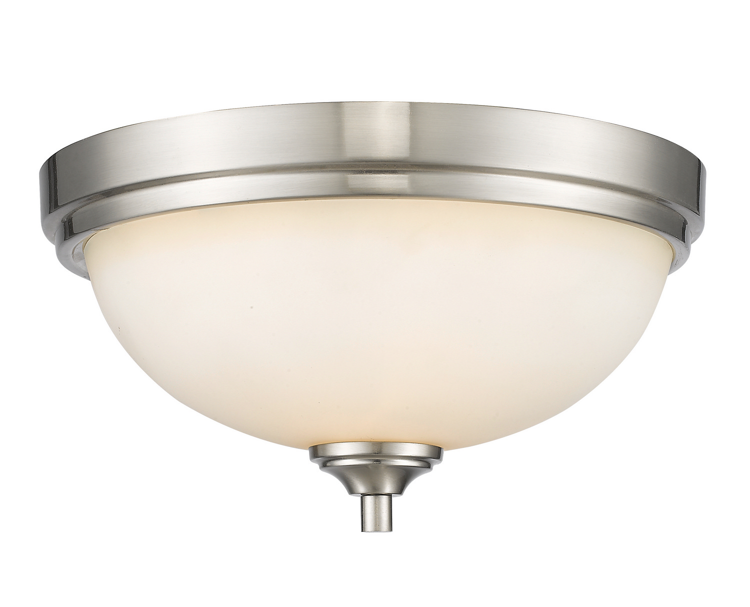 Two Light Flush Mount by Z-Lite - Bordeaux Collection, Brushed Nickel Finish - 435F2-BN