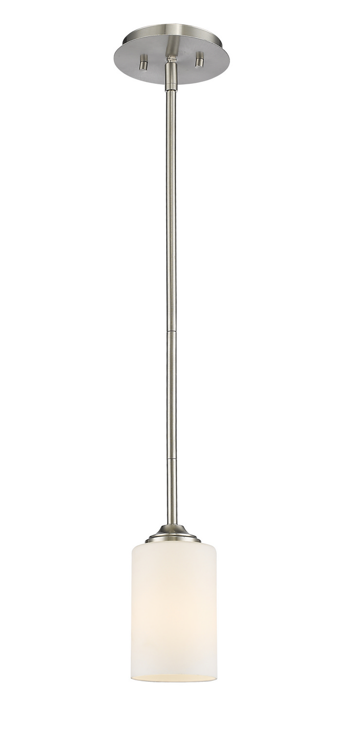 One Light Pendant by Z-Lite - Bordeaux Collection, Brushed Nickel Finish - 435MP-BN